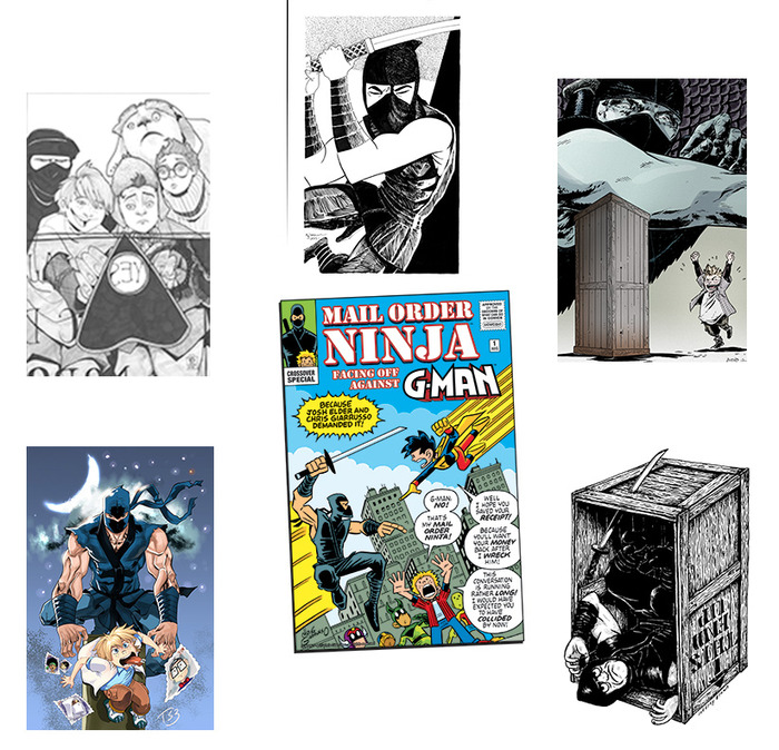 The many faces of "Mail Order Ninja!"