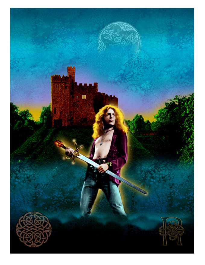 Super Exclusive Portfolio Only Print #5 "ROBERT PLANT THE RAIN SONG 1972"