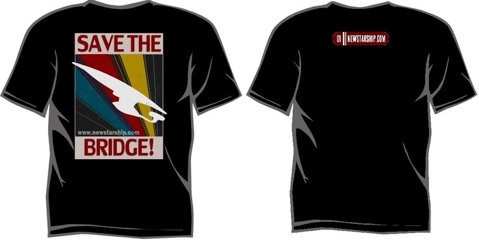 SAVE THE BRIDGE T Shirt comes in BLACK ONLY