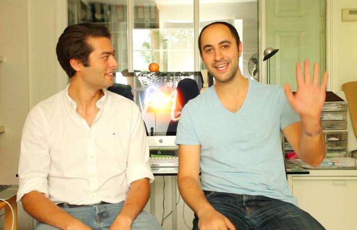 Adam and Tom in the Manuka Magnetics office