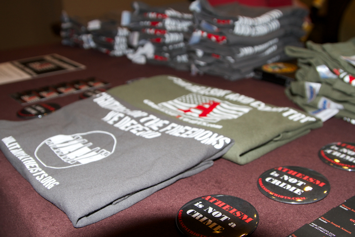Godless Patriots vendor table at the 2012 Texas Freethought Convention