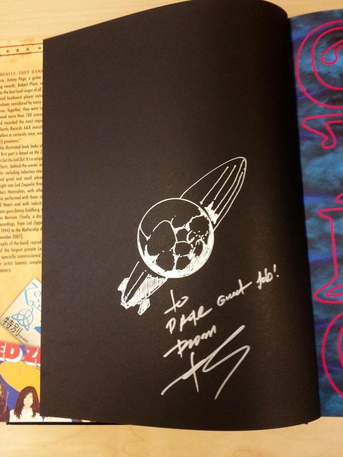 Get your own copy of "Get The Led Out" signed and with a hand drawn sketch by Ioannis as part of the "Whole Lotta Love" reward level.