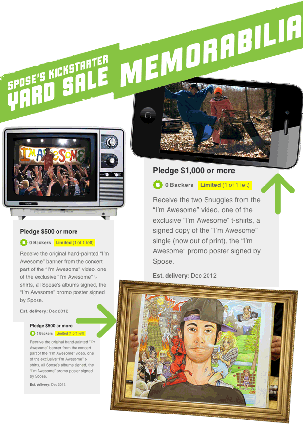 Get the Snuggies from the "I'm Awesome" video, the artwork for "The Audacity!" and many more exclusive items!