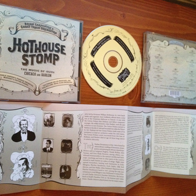 Hothouse Stomp CD Package, included within several of the reward packages and featuring artwork by Molly Crabapple and historical liner notes by Brian Carpenter
