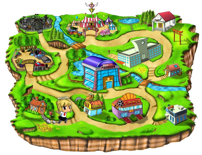 The world map