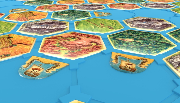Detail of the Seafarer ports laying flush in the hex cutout