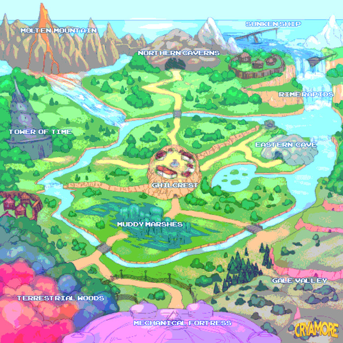 Work-In-Progress of Noka Island, where Esmy's adventure takes place.