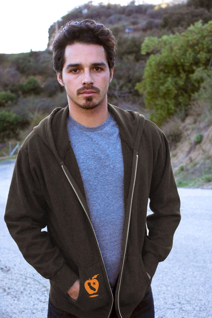 The ecodads "California Golden Apple" 100% Organic Hoodie (cotton grown, stitched and screened in California) - Limited Edition