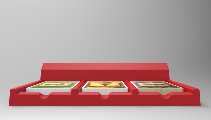 Grip slots for easy pickup of cards when the stack is running low