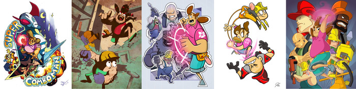 Super Comboman Artbook Illustrations 5-16