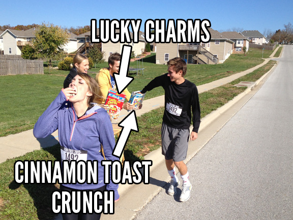 Mid-race carb loading?