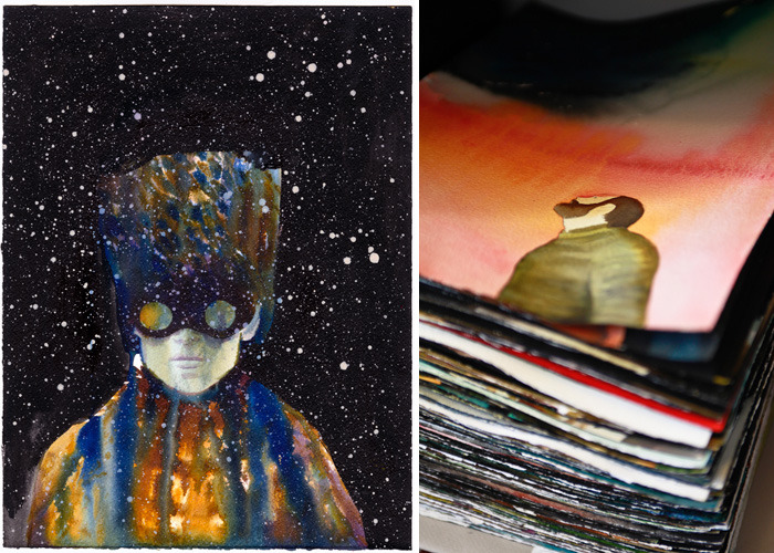 Michelle's painting “Day 194” and other daily paintings from the series "366 Days of the Apocalypse"