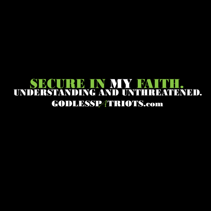 The back of the Friendly shirt (in either color) features a supportive slogan and our URL.