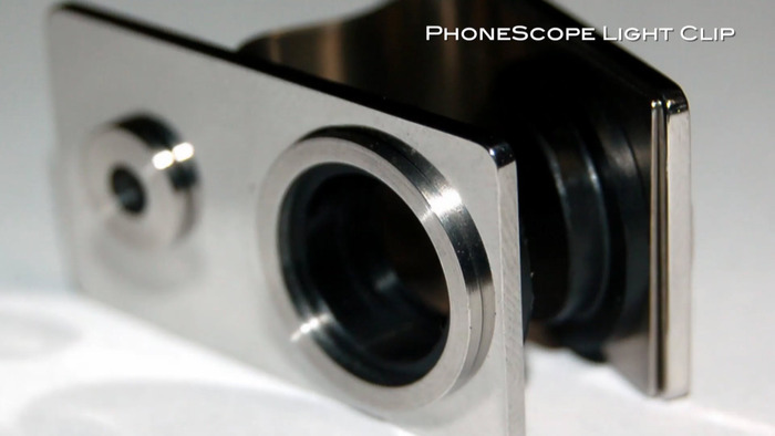 The soft clip shoes protect the iPhone from scratches