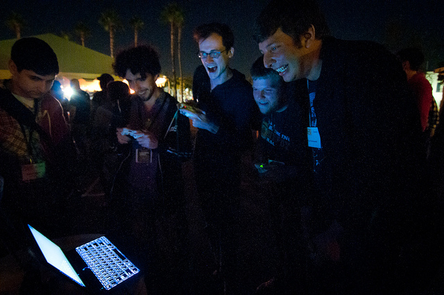 Hokra at IndieCade 2011 (Photo by Elliot Trinidad / IndieCade)