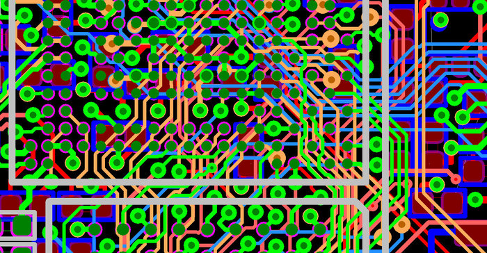 The 8-layer High-Density-Interconnect printed circuit board with laserdrilled blind and buried vias