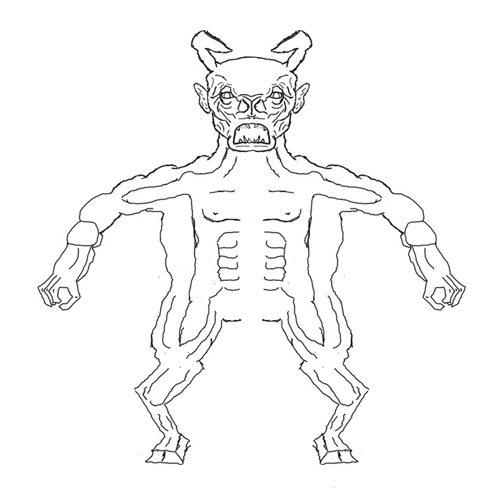these are early concepts arts of my monster called the manandtaur ill add more details as i go