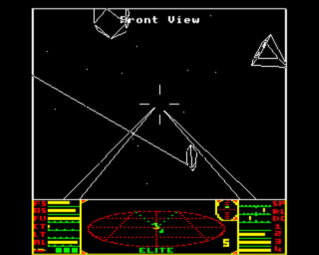 Combat in the original "Elite" on the BBC Micro