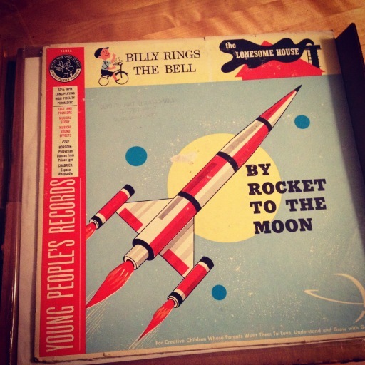 Young People's Records anthology with A side "By Rocket to the Moon" by Raymond Scott and the Gene Lowell Singers