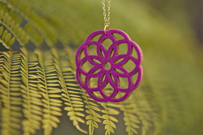Magenta Revolve Necklace