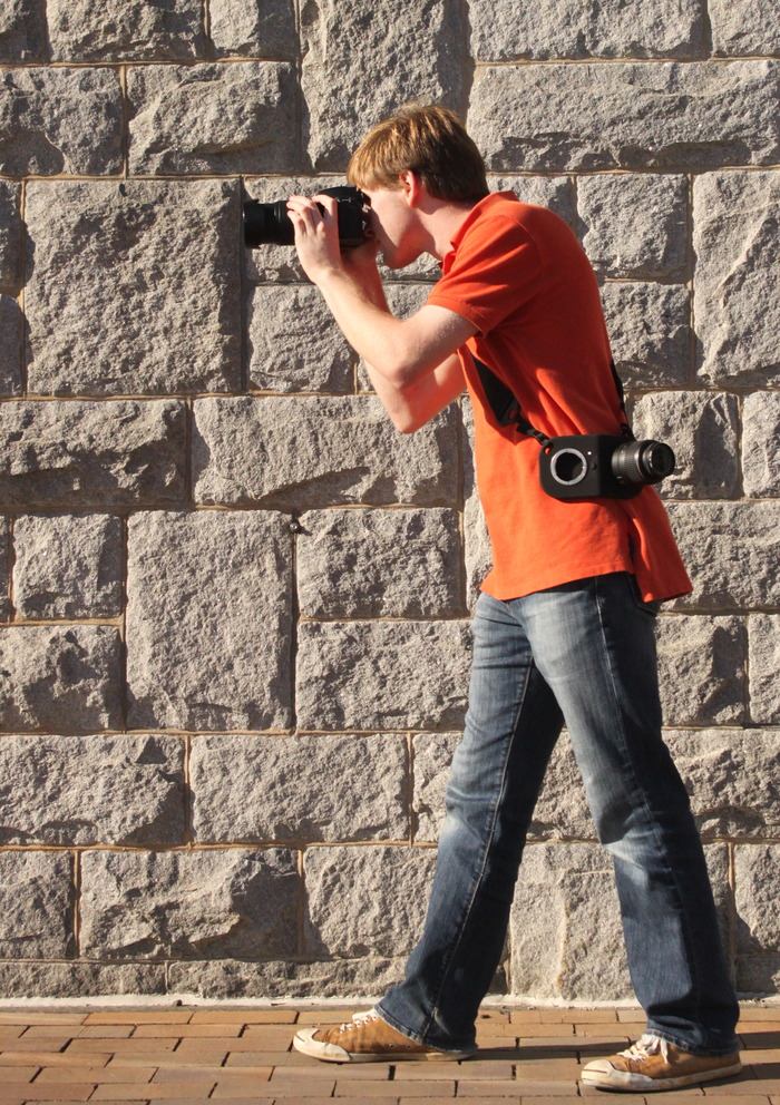 ... or over the shoulder!