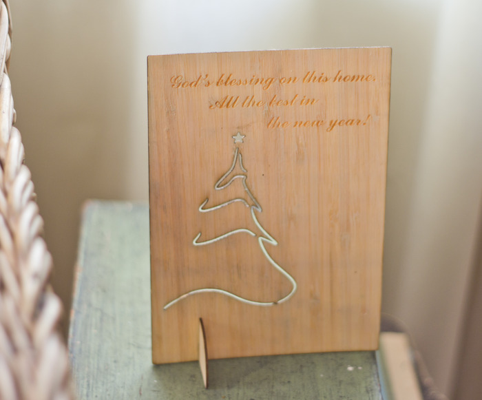 Christmas Tree 3 - Wooden Bamboo Veneer-ply Card