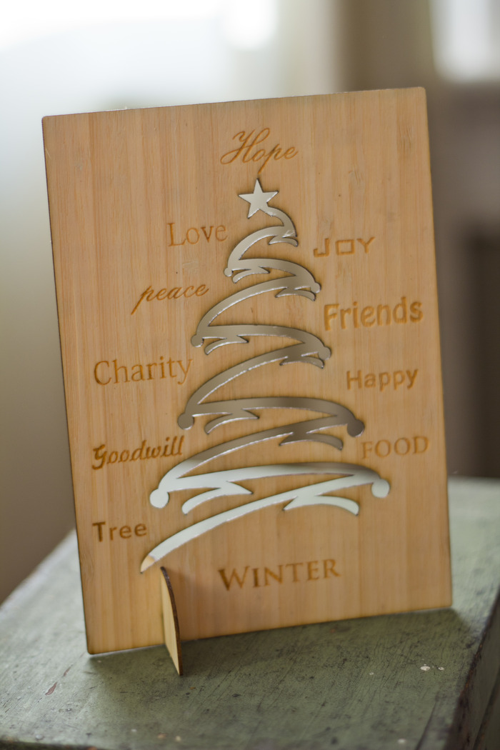 Christmas Tree 4 - Wooden Bamboo Veneer-ply Card