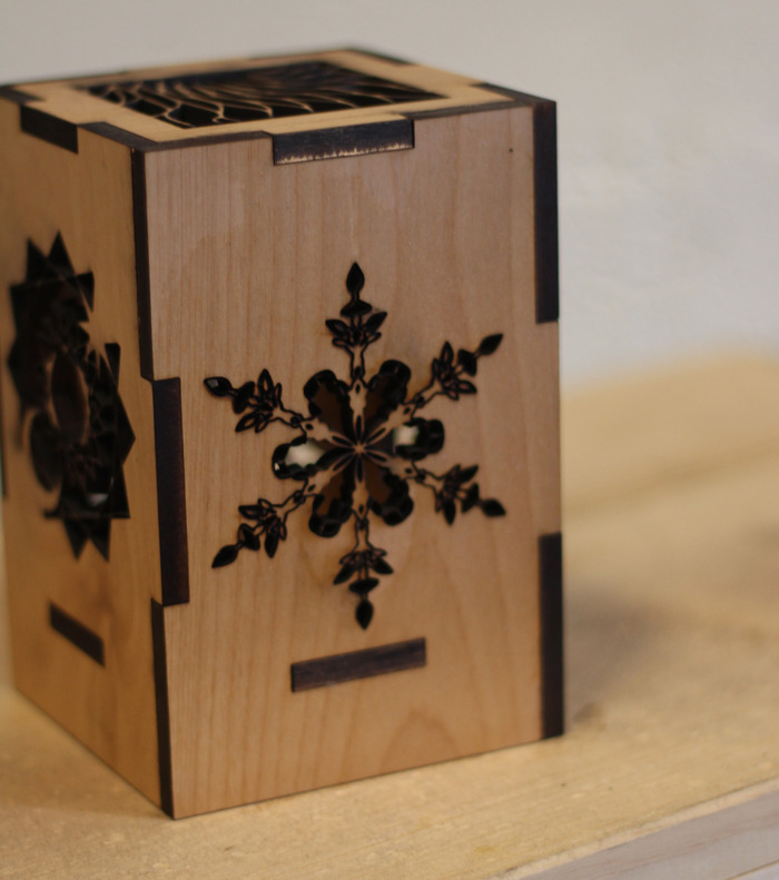 Snowflake Lantern Side