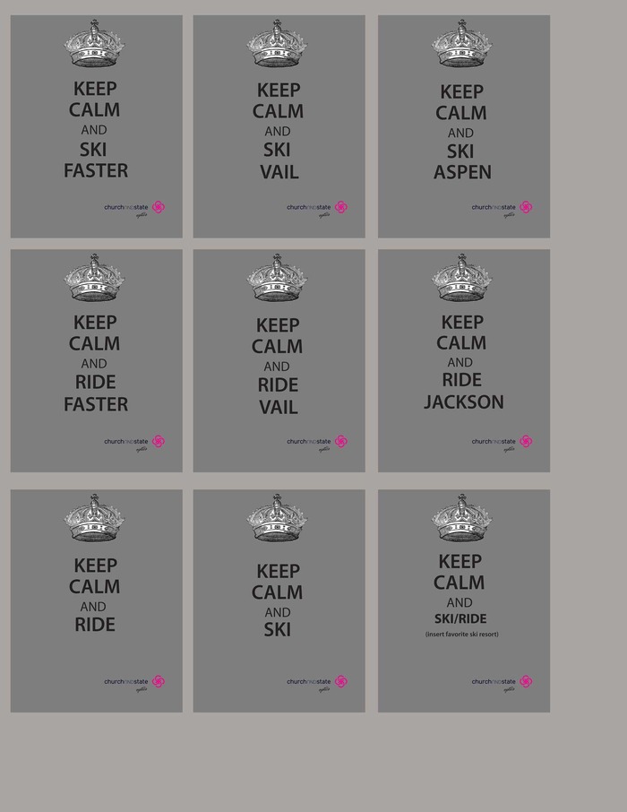 Variety of KEEP CALM t-shirts for everyone! Reference size chart above