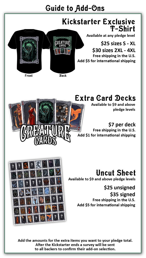 Kickstarter Add Ons