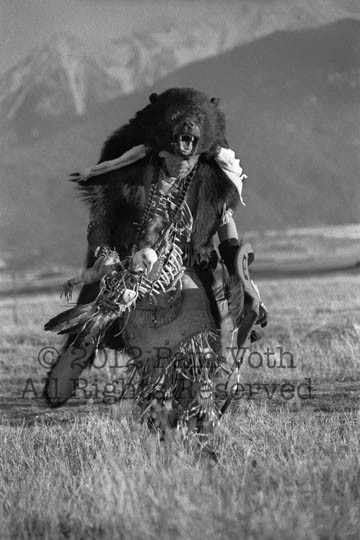 "Bear Dancer" limited edition black & white photograph by Pam Voth for backers at the $2500 and above levels.