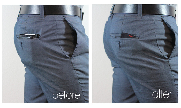 Do your pants a favor with the Dash Wallet.
