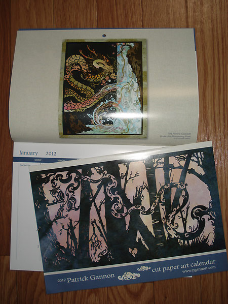 Last year's calendar - along with 2012's Year of the Dragon design