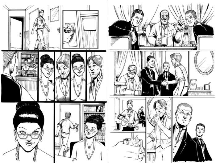 pages 12-13 inks