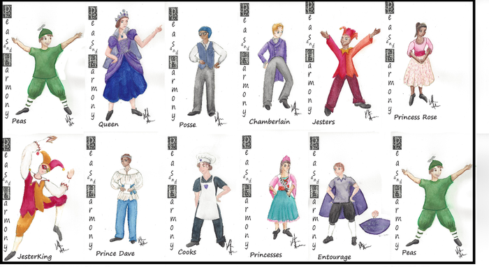 Costume Renderings by Kristen Ahern