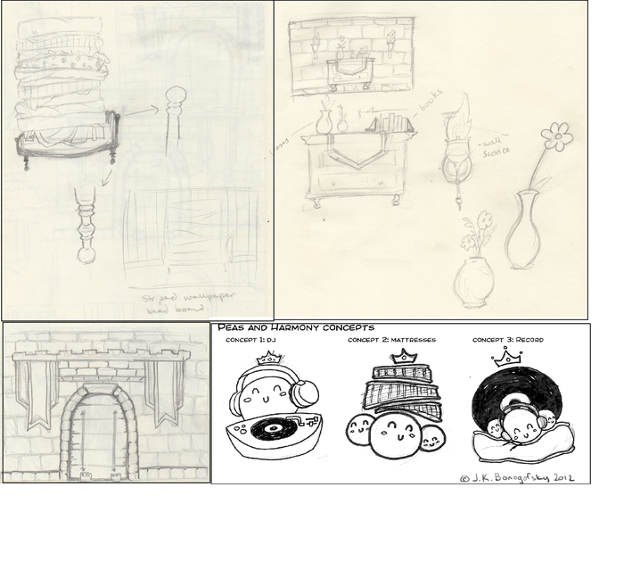 Set and Show Logo Sketch Concepts by Jimi Bonogofsky