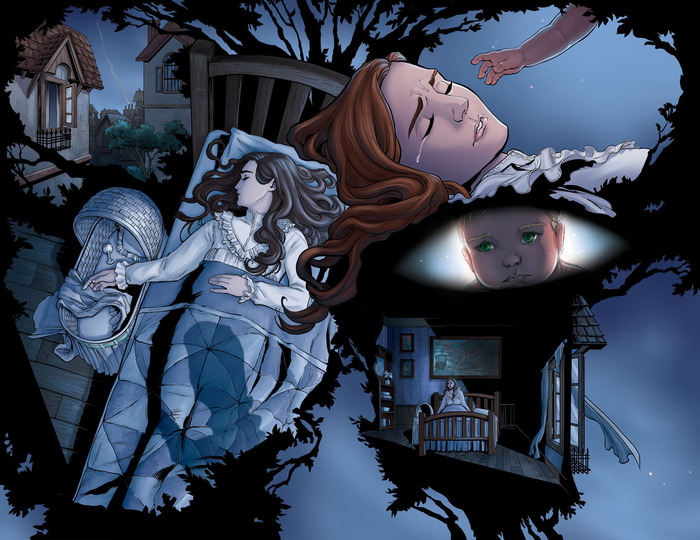 2 page spread preview (unlettered) This part adapted from "The Little White Bird"