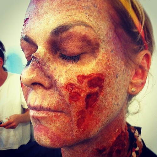 Makeup Effects class by Brian Hillard of KNB Special Effects