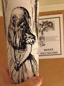 Drink me or eat me sizes.
