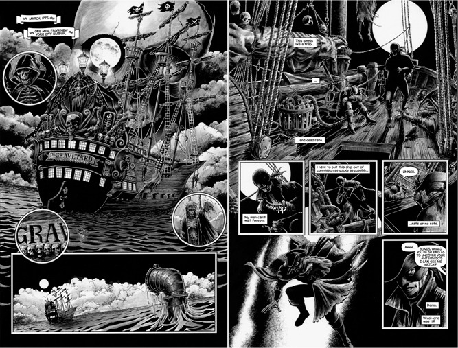 Pages from "A Call to Arms" by Francesco Francavilla.