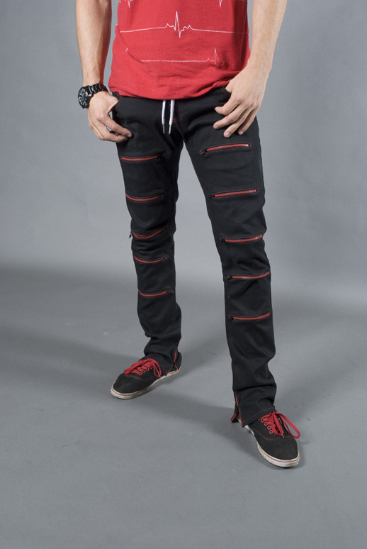 Zipskinny Jeans, Men's/Women's (colors:red,gray,blue,white,black) sizes: 22-34