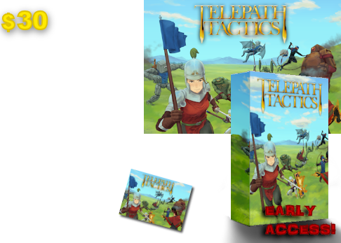 At $30, you'll get everything above, plus a cool Telepath Tactics postcard.