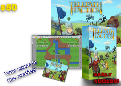 At $50, you'll get everything in the $40 tier, plus early access to the game's map editor so you can start making battles and campaigns right away!