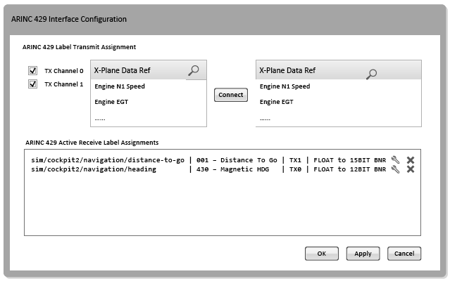 Interface Configuration Panel Example