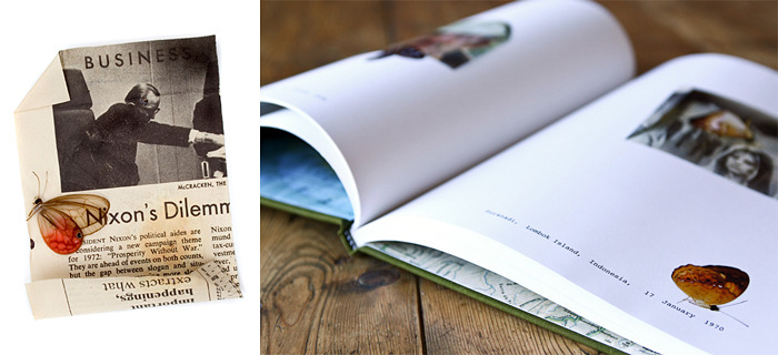 "The Butterfly Hunter", limited edition artist book by Klea McKenna