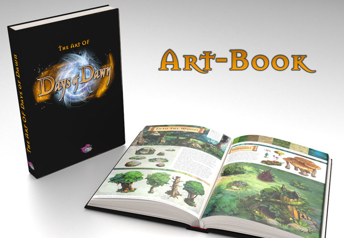 Explore the art and making-of of Days of Dawn in the 100 full-color pages of this beautiful hardcover art-book. Also contains detailed portraits of the team members including interviews and tutorials.
