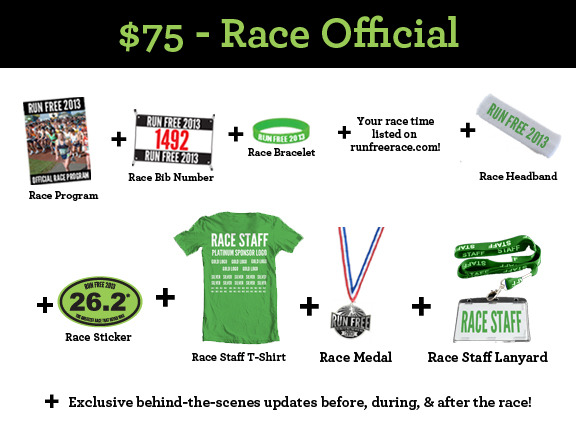 $75 - Race Official