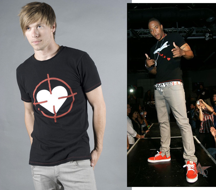 Heart Scope Crew Neck Graphic T-Shirt, Men's (colors:black,red,white,blue) // Heart Bomber Crew Neck Graphic T-Shirt, Men's (colors:black,red,white,blue) sizes: S-XL // Skinny Jeans, Men's/Women's (colors:red,gray,blue,white,black) sizes:22-34