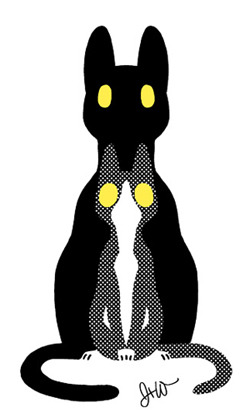 Nesting Cats vinyl sticker