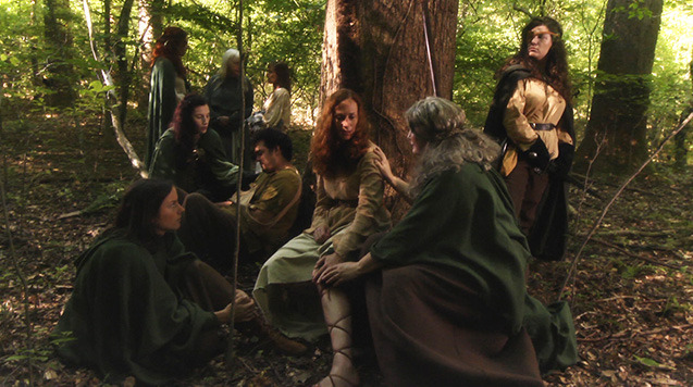 Lorica is tended to by the Women of the Wood